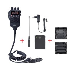 Pack Walkie PNI HP-62 CB + KIT d'accessoires + support batterie